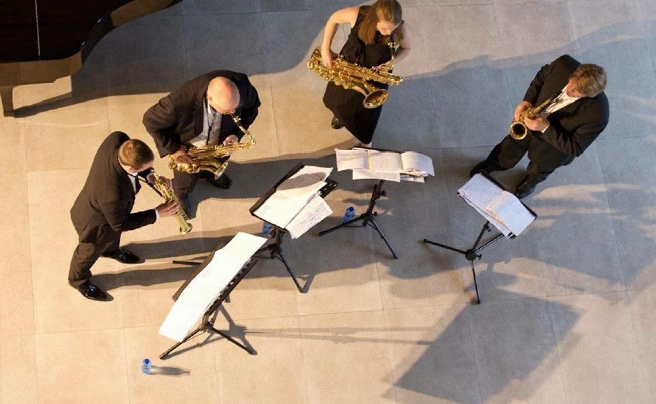 Stockholms Saxofonkvartett, foto Pierre-Henri Wicomb