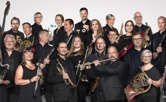 Medlemmarna i Blåsarsymfonikerna. Foto: Mats Bäcker