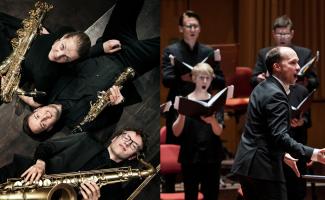 Stockholms Saxofonkvartett och Gustaf Sjökvists kammarkör