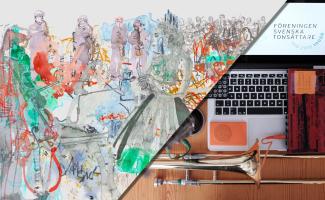 Illustration av Jenny Soep och fotografi av en bärbar dator