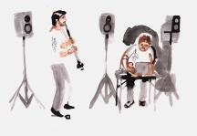 Luis Fernandez Castello clarinet Joan Bages electronics - Jenny Soep