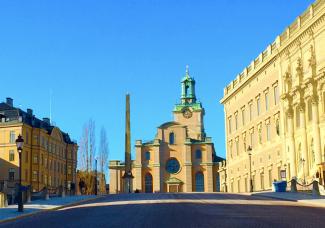 Storkyrkans fasad. Foto: Andréas Lindström